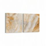 Olla 16690K2Y Mermer Desen Görsel Kare 2'li Yatay Kanvas Tablo (Ölçü: 145X70)