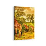 Olla 12484D Hayvanlar Alemi Görseli Dikey Kanvas Tablo (Ölçü: 80X120)
