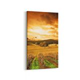 Olla 15960DD Günbatımı Görseli Dikey Dar Kanvas Tablo (Ölçü: 30X60)