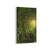 Olla 14108DD Doğa / Manzara Görseli Dikey Dar Kanvas Tablo (Ölçü: 60X120)