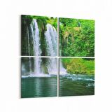 Olla 13179K4 Doğa / Manzara Görseli Kare 4'lü Kanvas Tablo (Ölçü: 65X65)