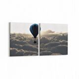 Olla 13400K2Y Doğa / Manzara Görseli Kare 2'li Yatay Kanvas Tablo (Ölçü: 65X30)