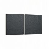 Olla 12442K2Y Beton Görseli Kare 2'li Yatay Kanvas Tablo (Ölçü: 125X60)