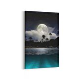 Olla 16446D Kumsal / Sahil Görseli Dikey Kanvas Tablo (Ölçü: 60X90)