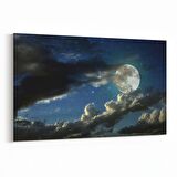 Olla 14861Y Gece Gökyüzü Görseli Yatay Kanvas Tablo (Ölçü: 90X60)