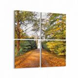 Olla 13273K4 Doğa / Manzara Görseli Kare 4'lü Kanvas Tablo (Ölçü: 65X65)