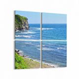 Olla 14011K4 Doğa / Manzara Görseli Kare 4'lü Kanvas Tablo (Ölçü: 65X65)