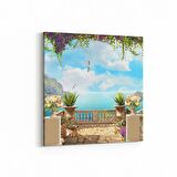 Olla 14064K Doğa / Manzara Görseli Kare Kanvas Tablo (Ölçü: 25X25)