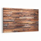 Olla 11993Y Ahşap Desen Görseli Yatay Kanvas Tablo (Ölçü: 70X50)