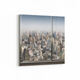 Olla 18982K4 Yapı Görseli Kare 4'lü Kanvas Tablo (Ölçü: 145X145)