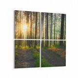 Olla 13833K4 Doğa / Manzara Görseli Kare 4'lü Kanvas Tablo (Ölçü: 65X65)