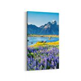 Olla 14199DD Doğa / Manzara Görseli Dikey Dar Kanvas Tablo (Ölçü: 30X60)