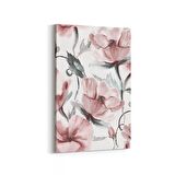 Olla 11596D Çiçek Görseli Dikey Kanvas Tablo (Ölçü: 70X105)