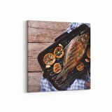 Olla 15142K Gıda Görseli Kare Kanvas Tablo (Ölçü: 100X100)