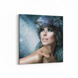 Olla 16782K Model / Manken Görseli Kare Kanvas Tablo (Ölçü: 25X25)