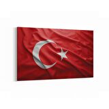 Olla 17537Y Türk Bayrağı Görseli Yatay Kanvas Tablo (Ölçü: 90X60)