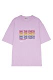Unisex Oversize T-shirt May The Fourth Rainbow Stack