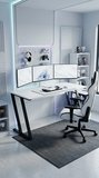 Titan Z Oyuncu Masası 140x60 cm Bilgisayar Masası Metal Ayaklı Çalışma ve Gaming Masası