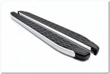 Omsa Line Citroen Berlingo Yan Basamak 2008-2018 Blackline Mat Alüminyum Alınlı Yan Koruma Basamak