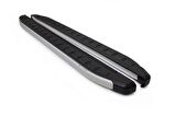Omsa Line Hyundai Santa Fe Yan Basamak 2002-2006 Proside Mat Alüminyum Alınlı Yan Koruma Basamak