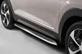 Omsa Line Nissan X-Trail Yan Basamak 2014-2022 Blackline Krom Alınlı Yan Koruma Basamak
