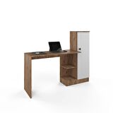 Opus Ofis / Çalışma Masası - Dolaplı - Atlantik Çam - Beyaz