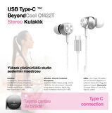 IBERRY TYPE-C BEYONDCOOL KABLOLU KULAKLIK BEYAZ
