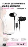 IBERRY TYPE-C BEYONDCOOL KABLOLU KULAKLIK SİYAH
