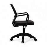Aerox Çalışma Koltuğu Siyah Deri