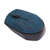 Everest KM-218 Mouse Mavi Usb 2.4Ghz Kumaş Yüzey Kablosuz