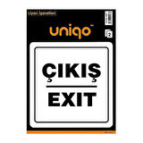 Uniqo Uyarı Etiketi Çıkış / Exit