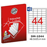 Diamond Lazer Etiket DM-1044 48.5x25.4 mm