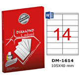 Diamond Lazer Etiket DM-1614 105x40 mm