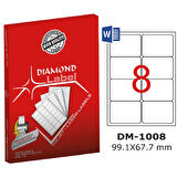 Diamond Lazer Etiket DM-1008 99.1x67.7 mm