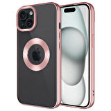 Apple iPhone 15 Uyumlu Kılıf ClearCam kamera koruma teknolojisi, logoyu öne çıkaran tasarım, etkili darbe emici ve çizilme önleyici özellikli kapak.