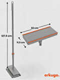 20 Adet Yedek Bezli Mop Pratik One-Touch Temizlik Mopu 360° Dönebilen Kolay Tak Çıkar Minimal