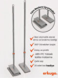 20 Adet Yedek Bezli Mop Pratik One-Touch Temizlik Mopu 360° Dönebilen Kolay Tak Çıkar Minimal