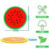 Kaymaz Silikon Bardak Altlığı Yuvarlak Isıya Dayanıklı Pratik Kullanımlı Renkli Masa Koruyucu Altlık