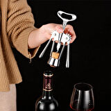 Profesyonel Pratik Çelik Tirbuşon Mantar Kapak Açacağı