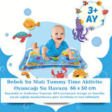 Bebek Su Matı Tummy Time Aktivite Oyuncağı Su Havuzu