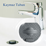 Lavabo Kötü Koku Giderici Önleyici Silikon Mat Sızdırmaz Lavabo Tıkacı Lavabo Tıpası Evye Kapağı GRİ