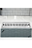 Gri Renk Uzun Model Kötü Koku Önleyici Silikon Mat Banyo Mutfak Lavabo Balkon Gider Tıpası Kapağı