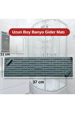 Gri Renk Uzun Model Kötü Koku Önleyici Silikon Mat Banyo Mutfak Lavabo Balkon Gider Tıpası Kapağı