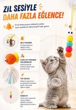 Kedi Oyuncağı Kapıya Asılan Zilli İnteraktif Kedi Oltası Vantuzlu Esnek İpli Oyuncak