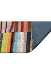Gerçek El Dokuma Eskitme Patchwork Halı 169 X 232 Cm 6139