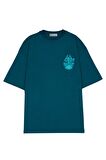 Unisex Oversize T-shirt Blue Millennium Falcon
