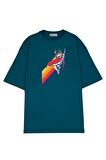 Unisex Oversize T-shirt Star Wars Boba Fett Rainbow Jump