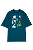 Unisex Oversize T-shirt The Mandalorian Character Blocks