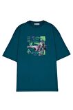 Unisex Oversize T-shirt The Mandalorian Starfighter Outline