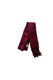 OMUZ ŞALI ATKI YUMUŞAK KALIN POFİDİK KIŞLIK SICAK PÜSKÜLLÜ BORDO 50x185